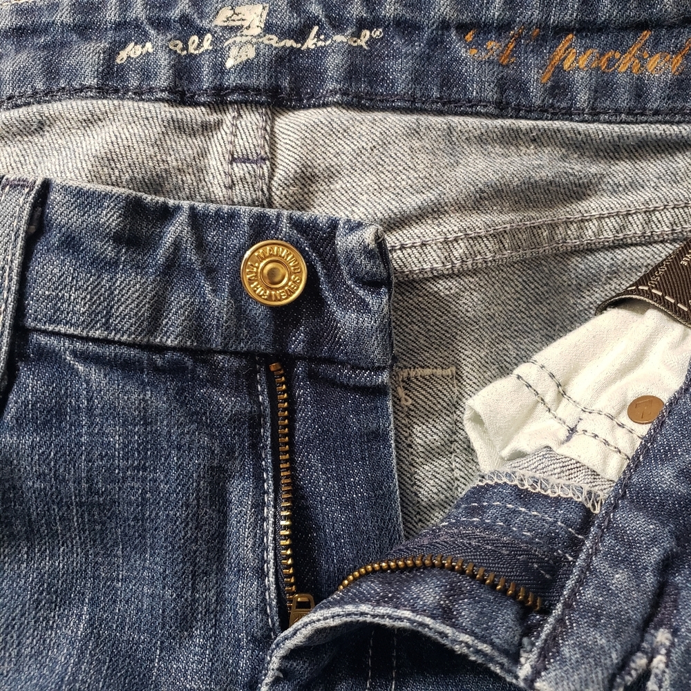 7FAM Sz 27 Vintage "A" Pocket Boot Cut Jeans - Picture 3 of 16